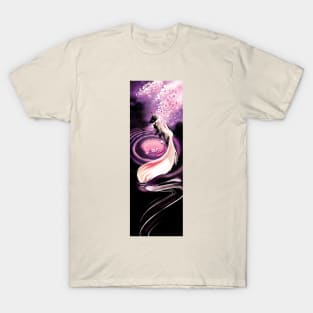 Rose Moon Sakura Blossom Fox T-Shirt